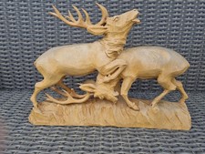 Holz Schnitzerei Kämpfende