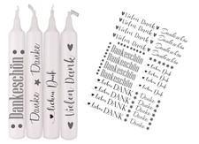 Gastgeschenk Kerzensticker