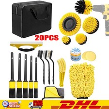 Profi Auto Reinigungsset 20tlg Autopflege Set Auto Detailing Pinsel Waschset DE