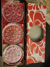 6 x Bleikristall Weinglasuntersetzer