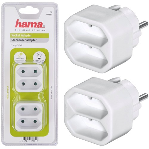 Hama multi stecker fach - 2x, 2-fach