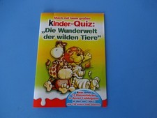 Werbung " Sammelheft " Ferrero KInder Quiz " unbenützt