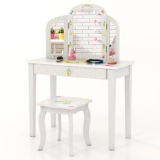Kinder schminktisch mit hocker - schminktisch,