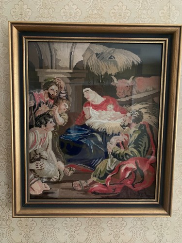 Antikes gobelinbild mit - antikes,