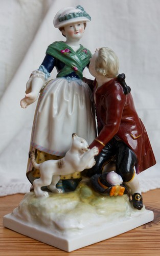 Kpm figurengruppe mann und - kpm, '