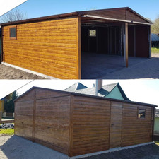 Blechgarage 6x6 m Doppelgarage