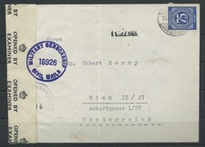 Ziffer 75 Pf. auf Zensur-Brief