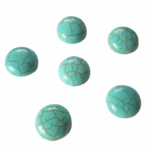 Türkis cabochon 8mm rund - türkis,