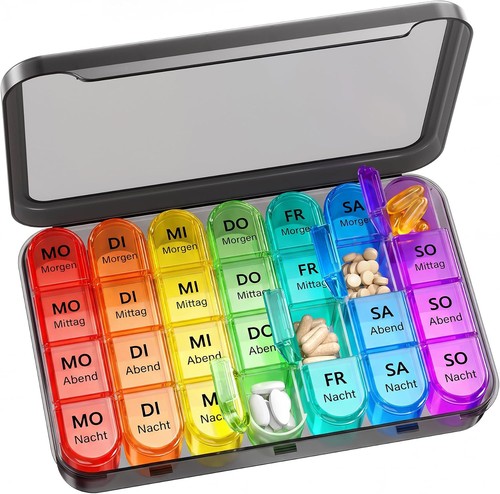 Tablettenbox tage fächer - tage, 4