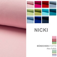 Nicki Stoff Nicky Baumwollstoff Nikki Kinderstoffe weich Softplüsch Ökotex
