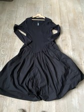 Rundholz Black Label Kleid Schwarz Ballonkleid Winterkleid Größe  42/44 NEU