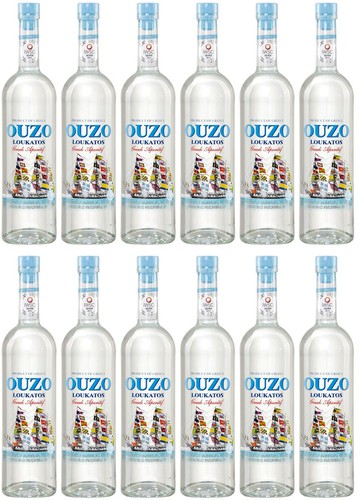 Ouzo loukatos 12x 38 - ouzo, 0,7l