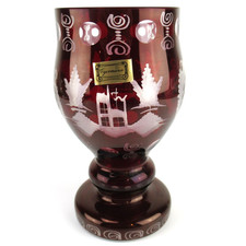 Egermann Glas Pokal / Becher /