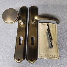 Cabinet Schutzbeschlag 8x60 Messing brüniert Stoßgriff Türgriff Drückergarnitur 
