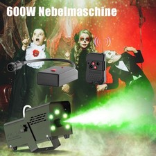 600W Nebelmaschine Rauch Fernbedienung LED RGB Bühnenlicht Party Show DJ Disco