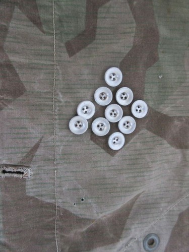 10x wehrmacht zeltbahn - 10x, knöpfe