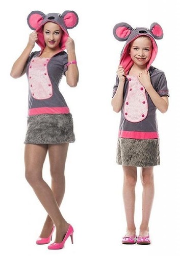 Kostüm kleid maus minni micky - kostüm,