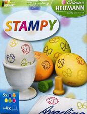 Eierfarben Eierfarbe Oster Stempelei Stampy Heitmann  5 Farben+4 Stempel 1x