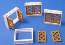 LEGO - 4 Fenster 1x4x3 weiß