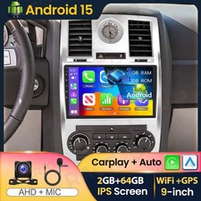 2+64GB Android 15 Autoradio CarPlay WiFi GPS SWC für Chrysler 300 300C 2005-2010