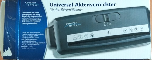 Aktenvernichter universal für - universal,