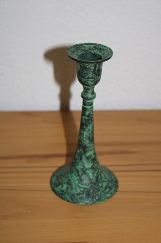 Kerzenständer bronze grün - kerzenständer,