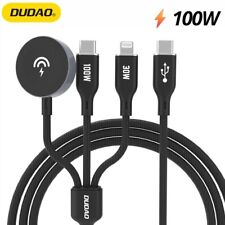 Ladegerät für Apple Watch Ladepad 100W 3in1 Ladekabel USB C / für iPhone Dudao