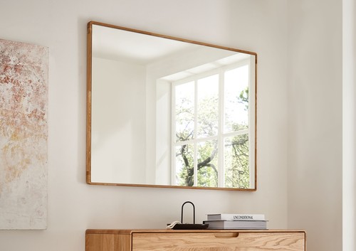 Spiegel 100x80cm massivholz - spiegel,