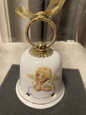 Omis alte Weihnachtsglocke 2005,Engel,Messing..