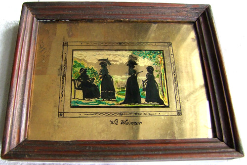 Weimar hinterglas silhouetten - weimar,hinterglas,