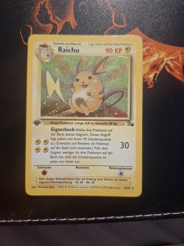 Pokemon karte holo raichu - karte,