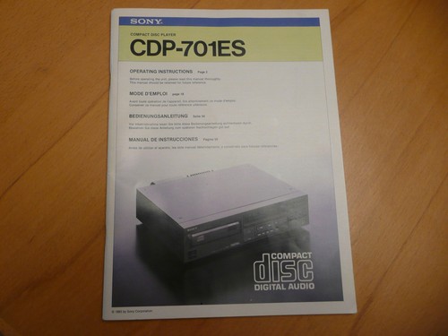 Sony cdp 701es compact disc - compact,