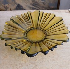 True Vintage grosse Glasschale "Northern Lights" Humppila Finland - 70er J -B221