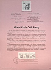 Ersttagsblatt  USA: 1.08.1988  Rollenmarke    Fahrbarer Krankenstuhl  1920