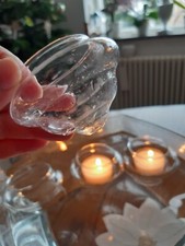 schwimmende Teelichter, 4 er, Zartes Glas, neu ,ganzjährig einsetzbar