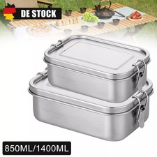 Edelstahl Lunchbox eckig