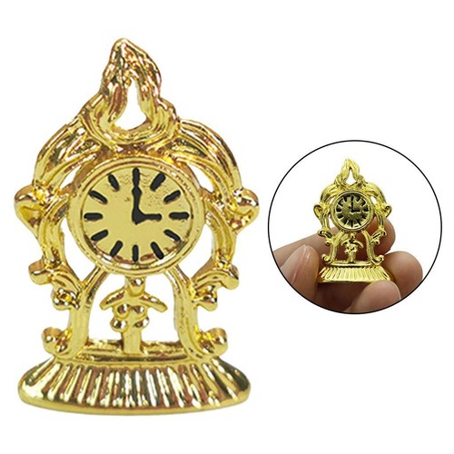 Miniatur mini gold wanduhr - miniatur,