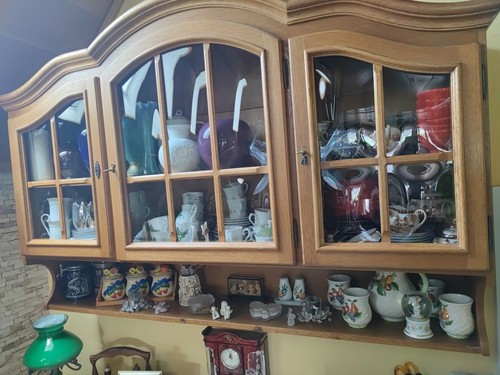 Hängevitrine eiche rustikal - hängevitrine,