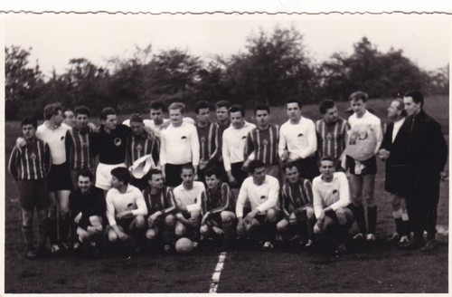 Ansichtskarte fußball - ansichtskarte,
