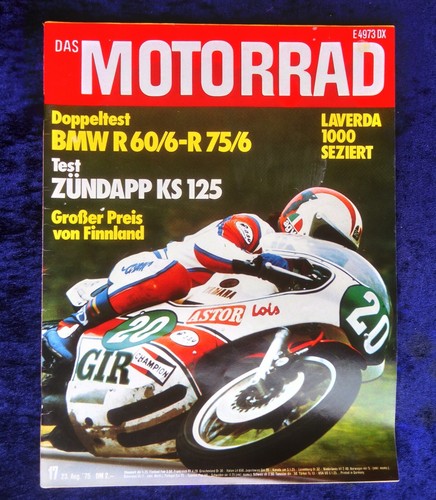 Das motorrad 1975 - 17/1975, test