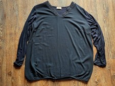 TRIANGLE ~ Bluse in Ballonform ~ schwarz ~ Gr. 50 ~ Große Größen ~ Plus Size