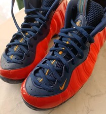 NIKE AIR FOAMPOSITE ONE BLAU VOID RUGGED ORANGE US12 EU46 Neuwertig CJ0303-400