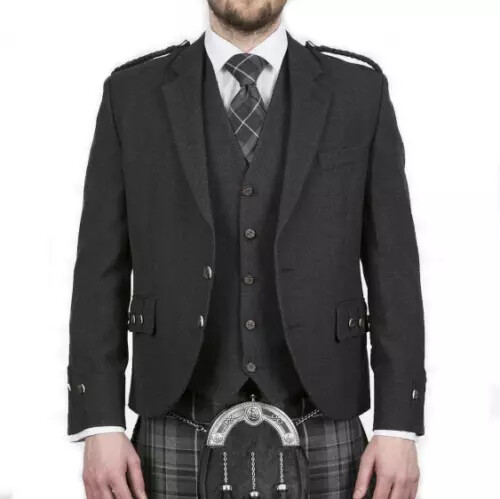 Scottish argyle kilt jacket - argyle,