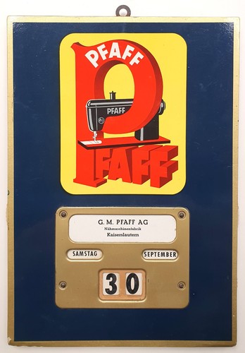 Pfaff nähmaschinen reklame - pfaff,