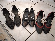 3 paar Tanzschuhe Damen Gr. 6 / 39 Pumps, 2 x Leder, DIAMANT Tanzschuhe 