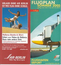 [e48] Flugplan / Timetable - Flughafen / Airport Erfurt - Sommer - summer - 2003