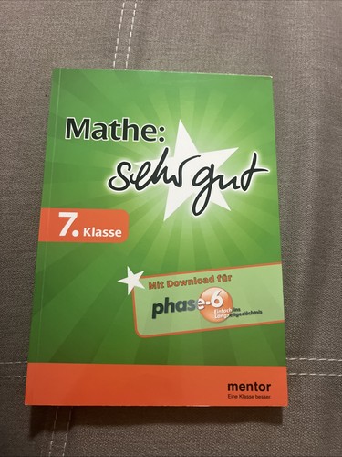 Mathe sehr gut - 7., klasse