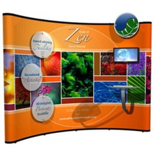 NOMADIC Monitorhalter + Tastatur Ablage / Acrylglas Regal für Popup C33/C34/C35