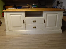 Lowboard (Nordic Home, Champagne antik, Eichenplatte)