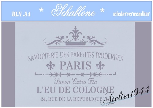 Schablone-Vintage-Shabby-A4-A3